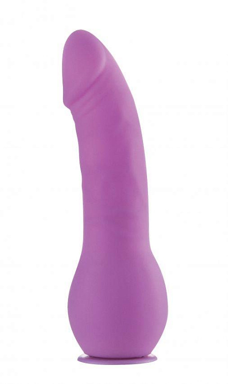 Фиолетовый страпон Deluxe Silicone Strap On 8 Inch - 20,5 см. от Intimcat