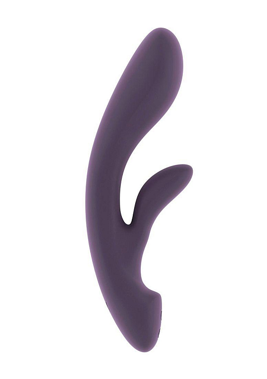 Фиолетовый вибратор Ava с клиторальным отростком - 22 см. от Intimcat