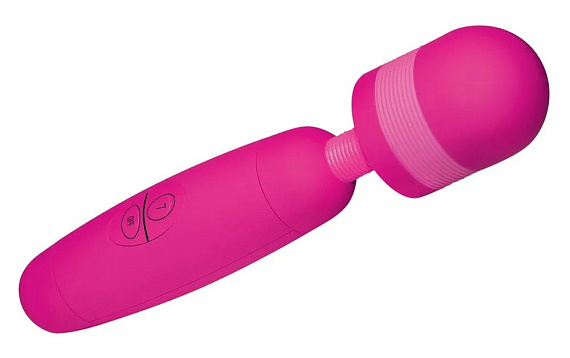 Ярко-розовый клиторальный вибратор Wellness Spa - 28,5 см. - анодированный пластик (ABS)