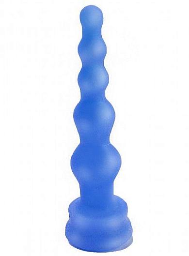 Синий гелевый плаг-ёлочка - 17,5 см.