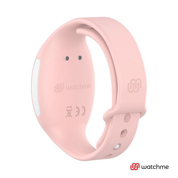 Розовое виброяйцо с нежно-розовым пультом-часами Wearwatch Egg Wireless Watchme - фото 6