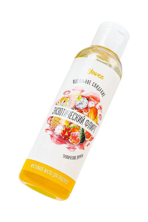 Съедобное массажное масло Yovee «Экзотический флирт» с ароматом тропических фруктов - 125 мл. от Intimcat