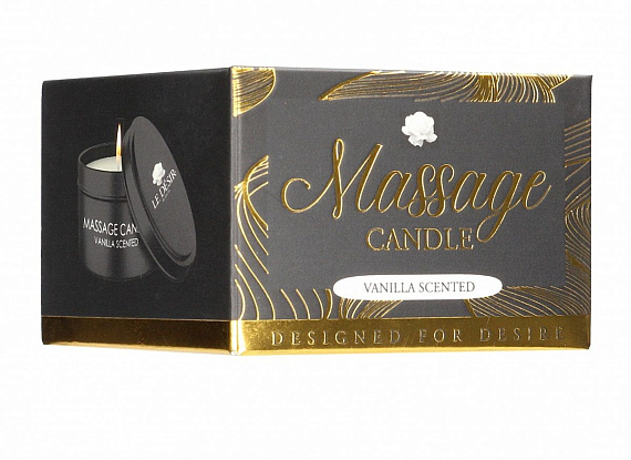Массажная свеча с ароматом ванили Massage Candle Vanilla Scented - 100 гр. - 
