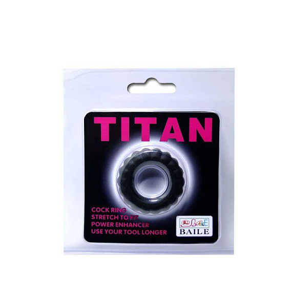 Эрекционное кольцо с крупными ребрышками Titan - фото 5