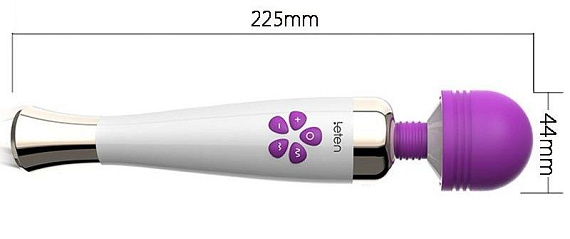 Фиолетово-белый клиторальный вибромассажер Fantasy Fashion - 22,5 см. от Intimcat