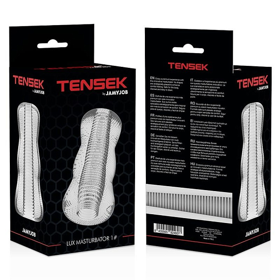 Прозрачный мастурбатор TENSEK Lux Masturbator #1 - термопластичный эластомер (TPE)