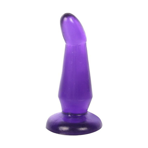 Фиолетовая анальная втулка - 13 см. - поливинилхлорид (ПВХ, PVC)