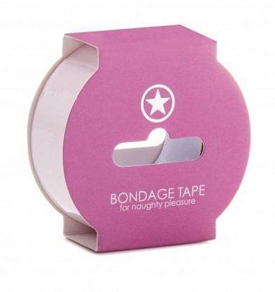 Нежно-розовая липкая лента Non Sticky Bondage Tape - 17,5 м.