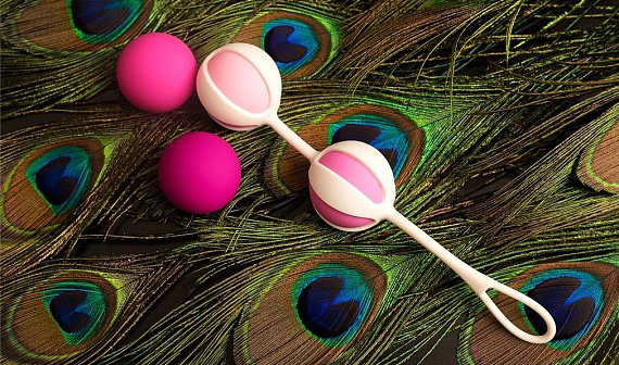 Розовые вагинальные шарики Geisha Balls 2 - фото 8