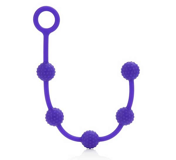 Набор фиолетовых анальных цепочек Posh Silicone “O” Beads от Intimcat