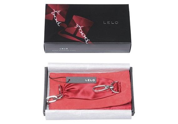 Красные шелковые наручники с цепочкой Sutra (LELO) от Intimcat