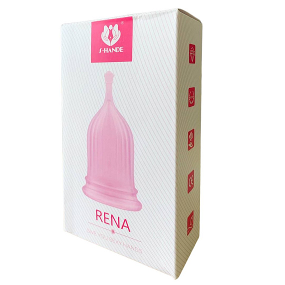 Розовая менструальная чаша RENA от Intimcat