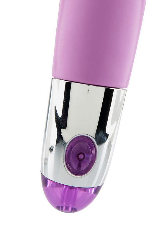Фиолетовый вибратор Lovely Vibes G-spot - 20 см. - силикон
