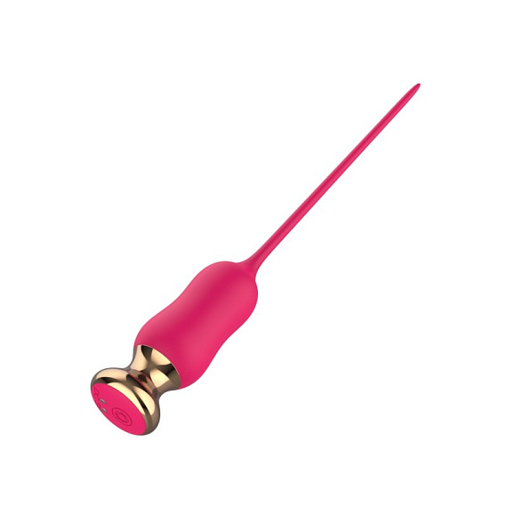 Розовый тонкий стимулятор Nipple Vibrator - 23 см. - фото 5
