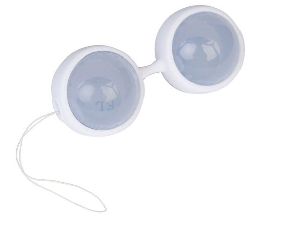 Голубые вагинальные шарики Luna Beards II - ABS-пластик, силикон