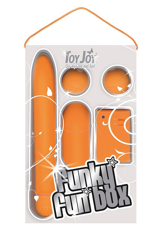 Набор оранжевых стимуляторов FUNKY FUN BOX - анодированный пластик (ABS)