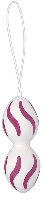 Белые вагинальные шарики Javida Gym Balls Duo - термопластичная резина (TPR)