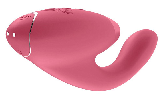 Розовый стимулятор Womanizer DUO с вагинальным отростком от Intimcat