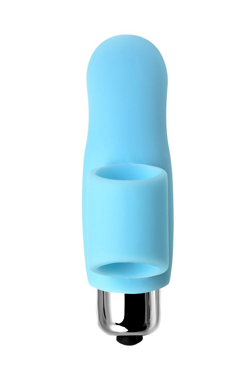Голубая вибронасадка на палец JOS DANKO для точки G - 9,5 см. JOS