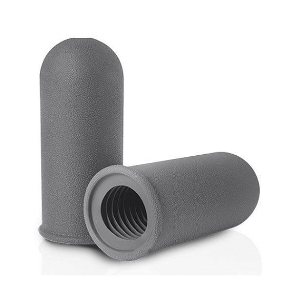 Серый мастурбатор с рёбрышками внутри SILICONE MASTURBATOR GREY