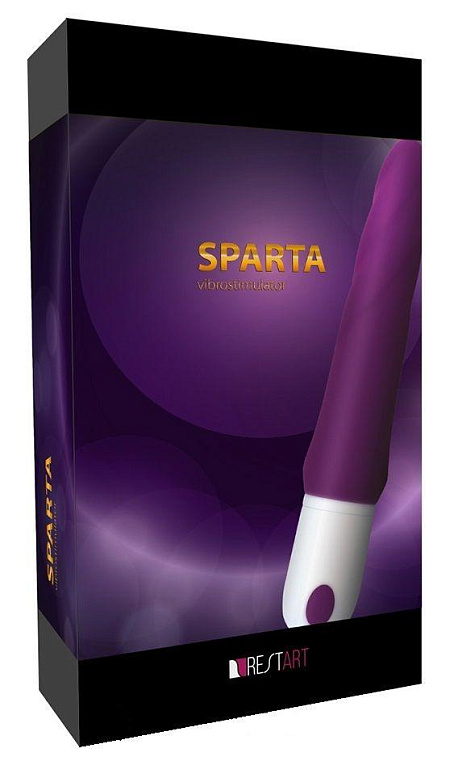 Фиолетовый гибкий рельефный вибратор Sparta - 23 см. RestArt