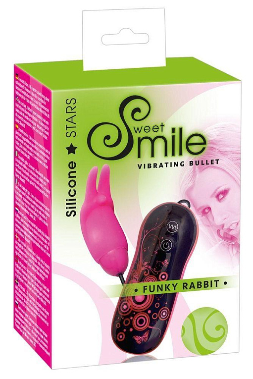 Розовый вибростимулятор Smile Funky Rabbit от Intimcat