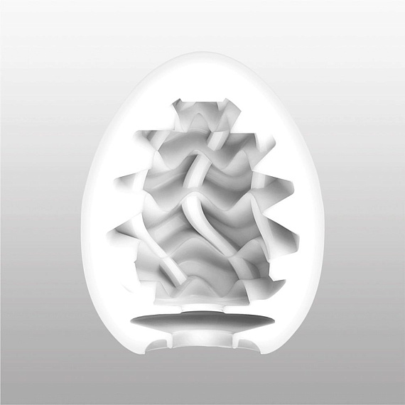Мастурбатор-яйцо с охлаждающей смазкой EGG Wavy II Cool - термопластичный эластомер (TPE)