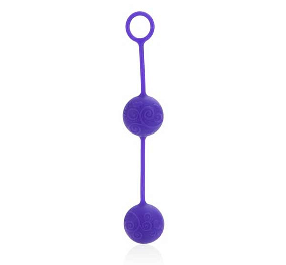 Фиолетовые вагинальные шарики Posh Silicone “O” Balls - силикон
