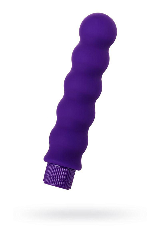 Фиолетовый фигурный вибратор - 17 см. - силикон