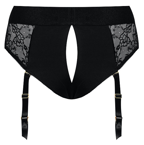 Черные трусики для насадок Diva Lingerie Harness - size S от Intimcat