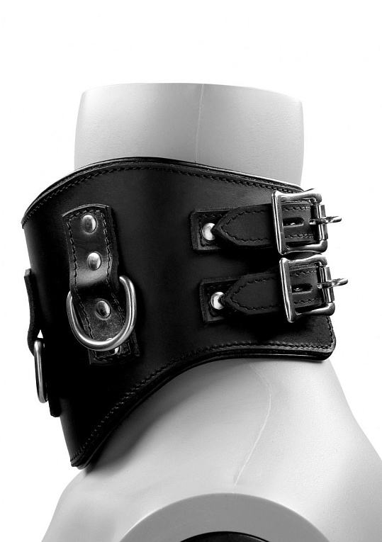Черный широкий ошейник Heavy Duty Padded Posture Collar Shots Media BV