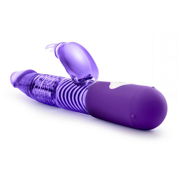 Фиолетовый вибратор с клиторальной стимуляцией Luxe Rabbit 2 - 26 см. - термопластичный эластомер (TPE)