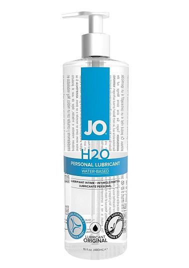 Лубрикант на водной основе JO Personal Lubricant H2O с дозатором - 480 мл.