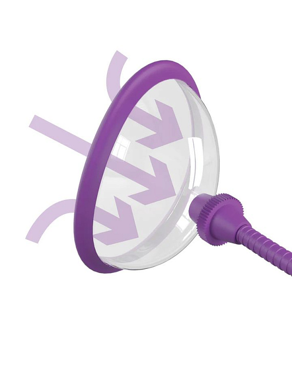 Фиолетовая клиторальная помпа Pleasure Pump от Intimcat