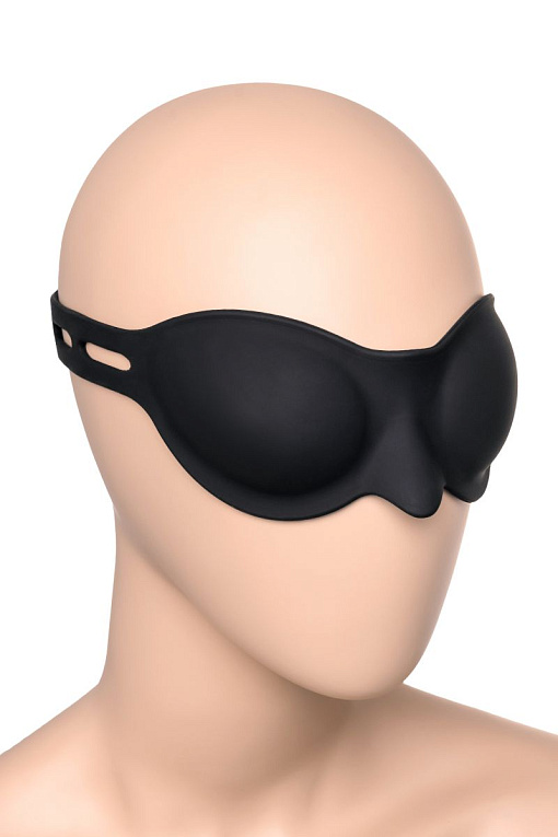 Черная плотная силиконовая маска - фото 5