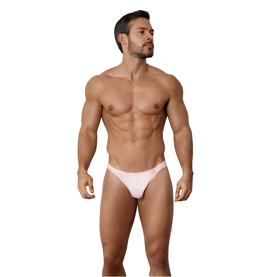 Розовые трусы-тонги Shining Thong Clever Masculine Underwear