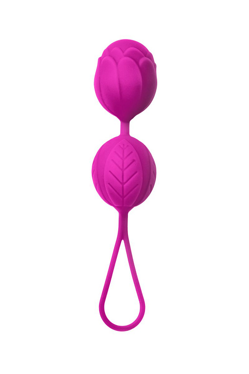 Лиловые вагинальные шарики Blossom - силикон