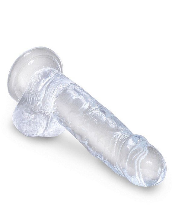 Прозрачный фаллоимитатор 7  Cock with Balls - 20,3 см. Pipedream