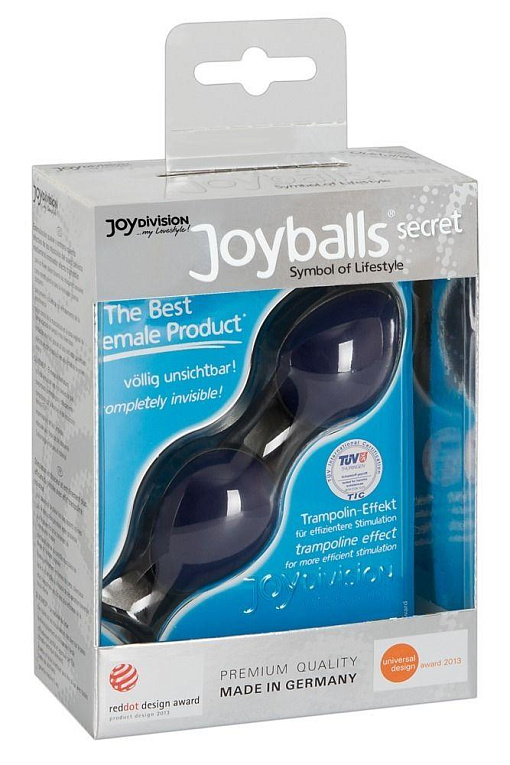 Синие вагинальные шарики Joyballs Secret от Intimcat