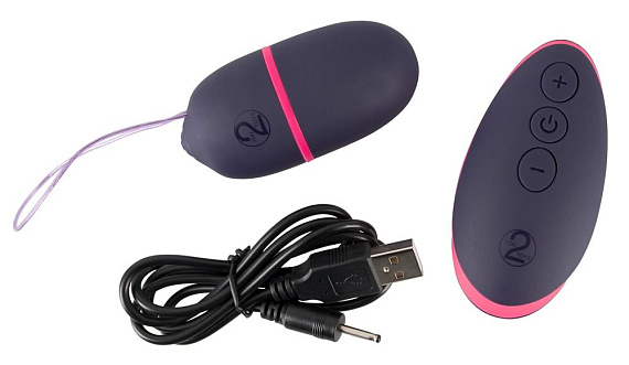 Темно-фиолетовое виброяйцо с пультом ДУ Remote Controlled Love Bullet - анодированный пластик, силикон