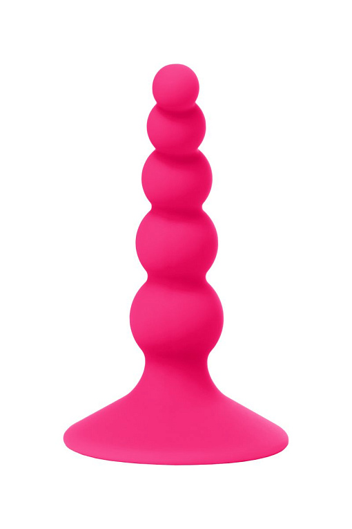 Розовая анальная втулка  Шарики  - 10 см. от Intimcat