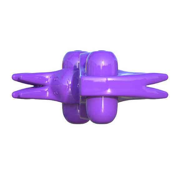 Фиолетовое эрекционное кольцо с вибрацией Wonderful Wabbit - фото 5