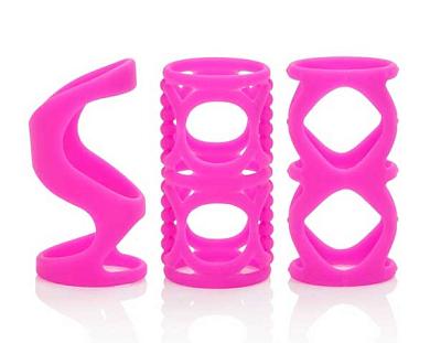 Набор розовых насадок Posh Silicone Lover’s Cages