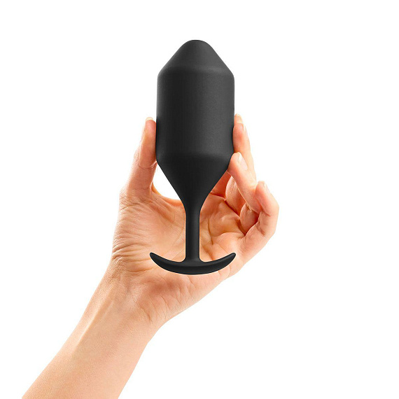 Чёрная пробка для ношения B-vibe Snug Plug 5 - 14 см. от Intimcat