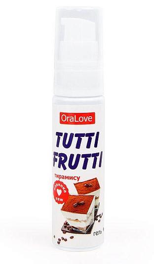 Гель-смазка Tutti-frutti со вкусом тирамису - 30 гр.