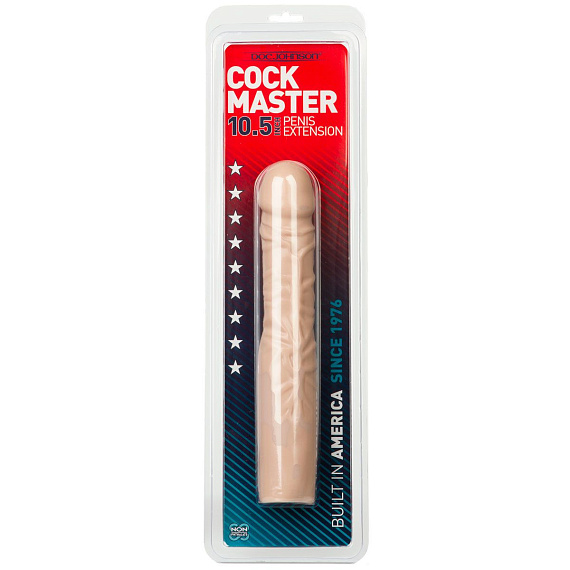Удлиняющая насадка на пенис Cock Master - 26,7 см. Doc Johnson