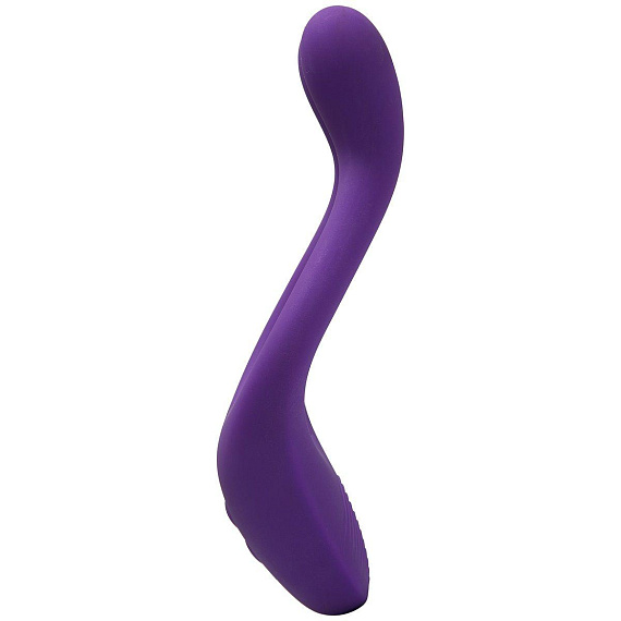 Фиолетовый вибромассажер для пар TRYST Multi Erogenous Zone Massager - силикон