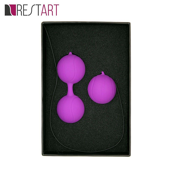 Фиолетовый набор для тренировки вагинальных мышц Kegel Balls - фото 5
