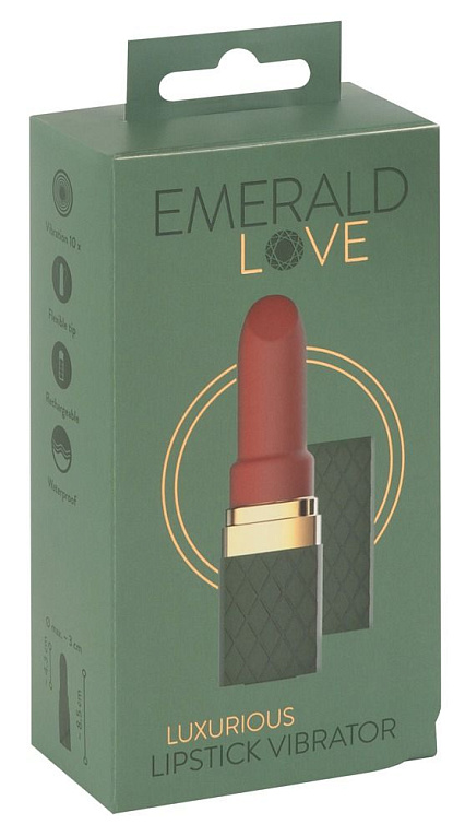 Зеленый вибратор-помада Luxurious Lipstick Vibrator - фото 5