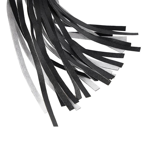 Черная многохвостая плеть из искусственной кожи - 49 см. от Intimcat